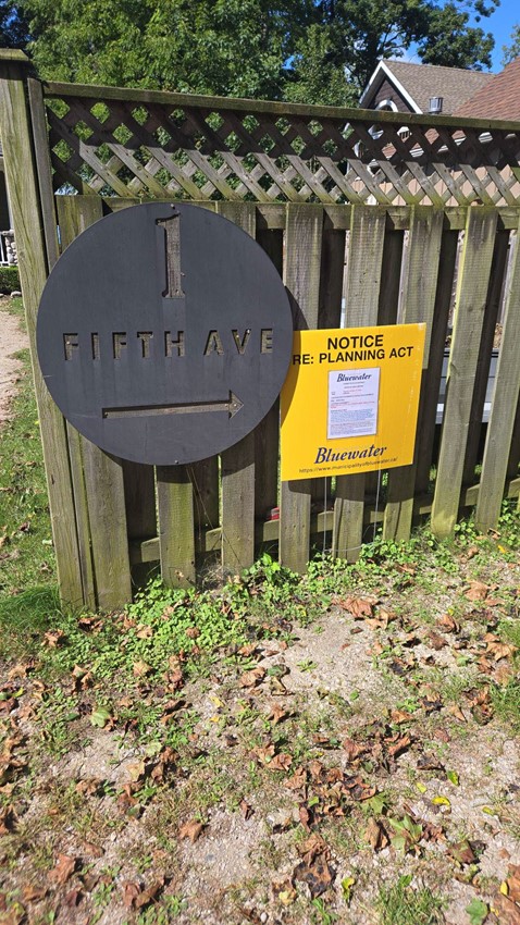 planning notice sign
